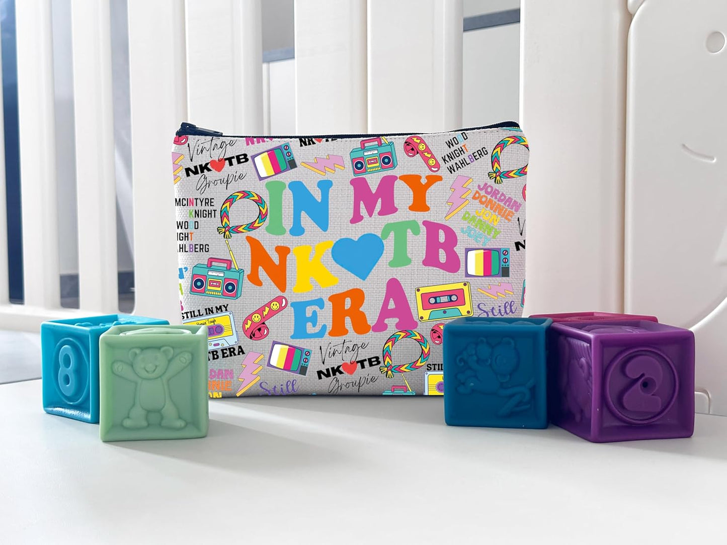 Pop Band Gift Music Lover Gift Music Band Themed Makeup Bag Classic Rock Concert Merch (Group Bag)