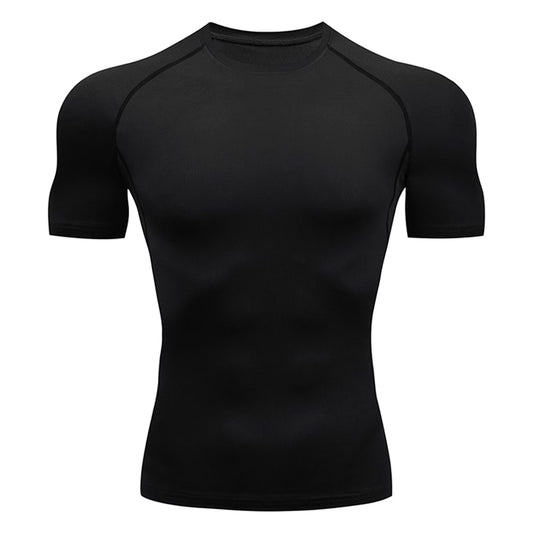 Athletic Workout Shirts for Men, Mens Summer Leisure Sports T Shirt Fashion Lapel 3D Gradient Short Sleeved round Neck T Shirt Men Compression Shirt Men, Mens Shirts Black L