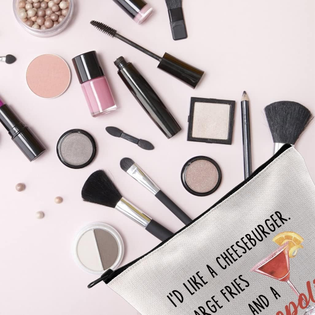 TV Show Fan Cosmetic Makeup Bag TV Show Inspired Gift Cocktail Gift for Women Girls (Cosmopolitan)