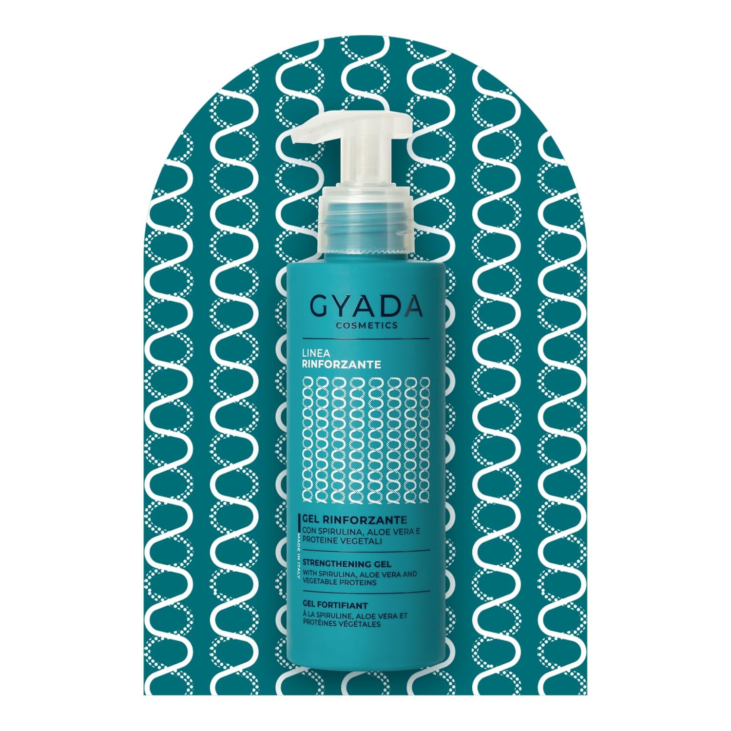 GYADA Strengthening and Repairing Hair Gel with Spirulina - Defines Curly Hair & Straight Hair - Prevents Breakage and Dehydration - Vegan & Green Formula - Cruelty Free - 5.07 Fl Oz