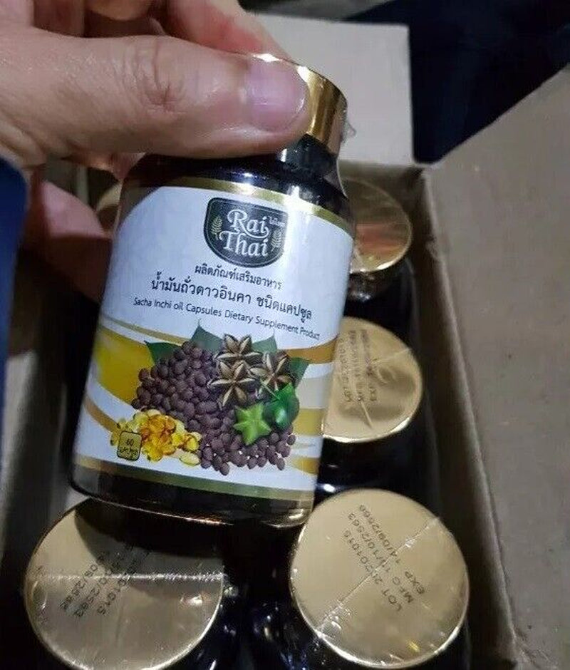 10X Raithai Sacha Inchi Oil Capsules Organic Dietary Supplements Antioxidant