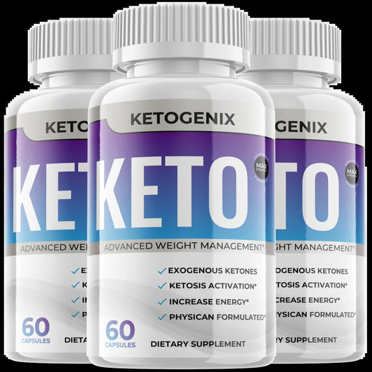 (3 Pack) Ketogenix Keto Max Pills Advanced Weight Mangement Puretonics VIP Tablets Ketogenic as Seen on for Women Men Supplements (180 Capsules)