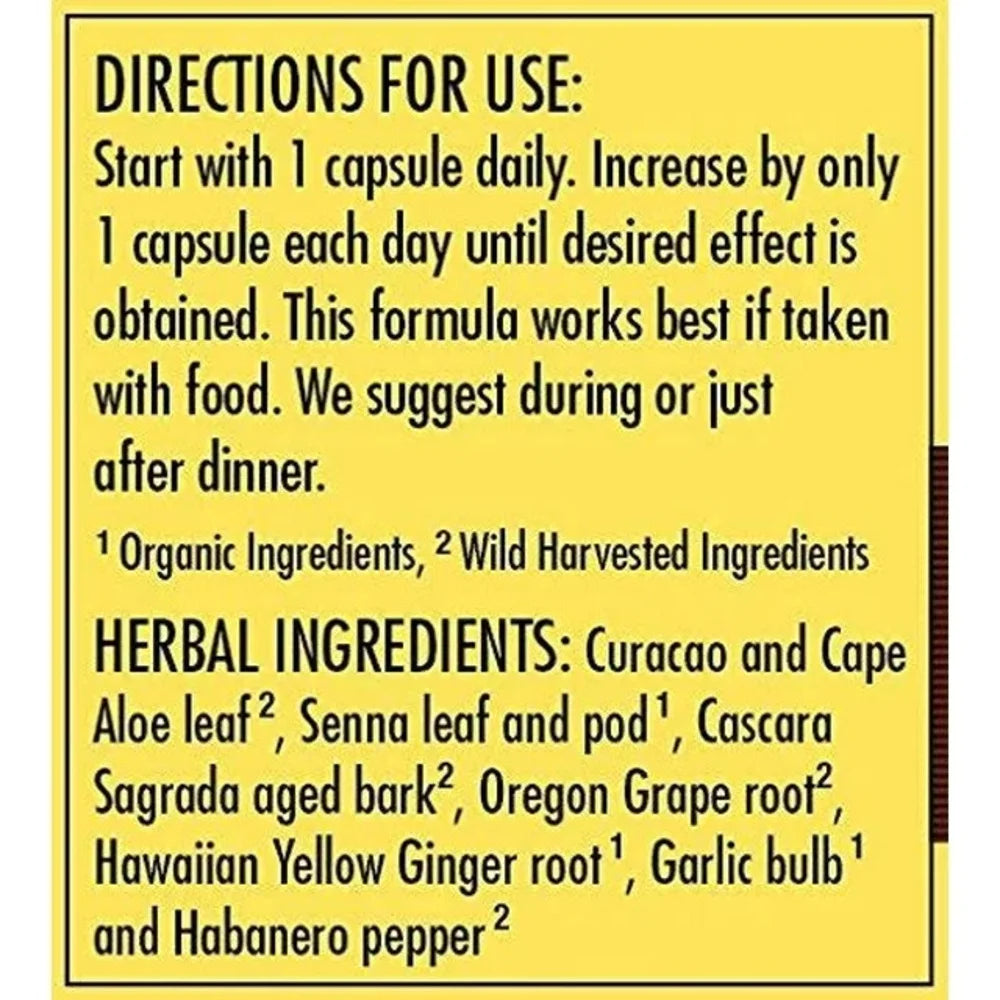 ’S Intestinal Formula #1 Promotes Regular & Complete Bowel Movements,Improved Elimination, Better Digestion,Herbal Dietary Supplements - 90 Capsules