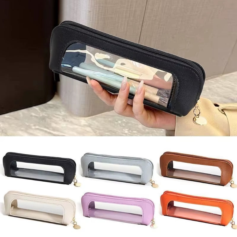 Cosmetic Bag Makeup Brush Storage Bag Portable Travel Wash Toiletries Organizer PVC Portable Small Beauty Case Wash Bag Pouch