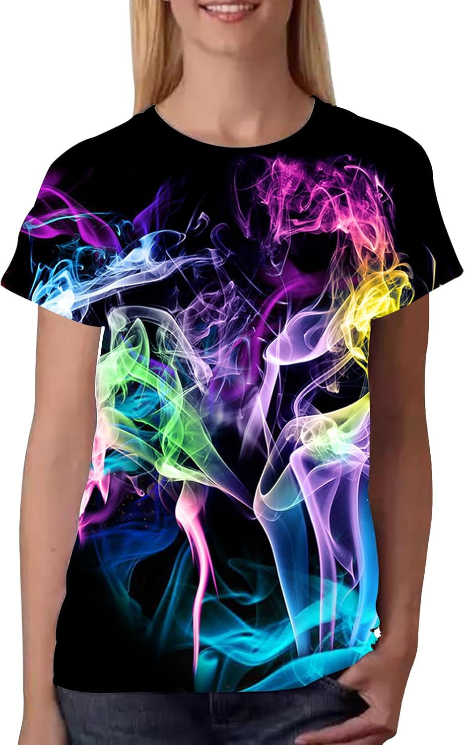 Unisex Stylish 3D Printed Shirts Short Sleeve Graphic T-Shirts Tops Tees for Men and Women