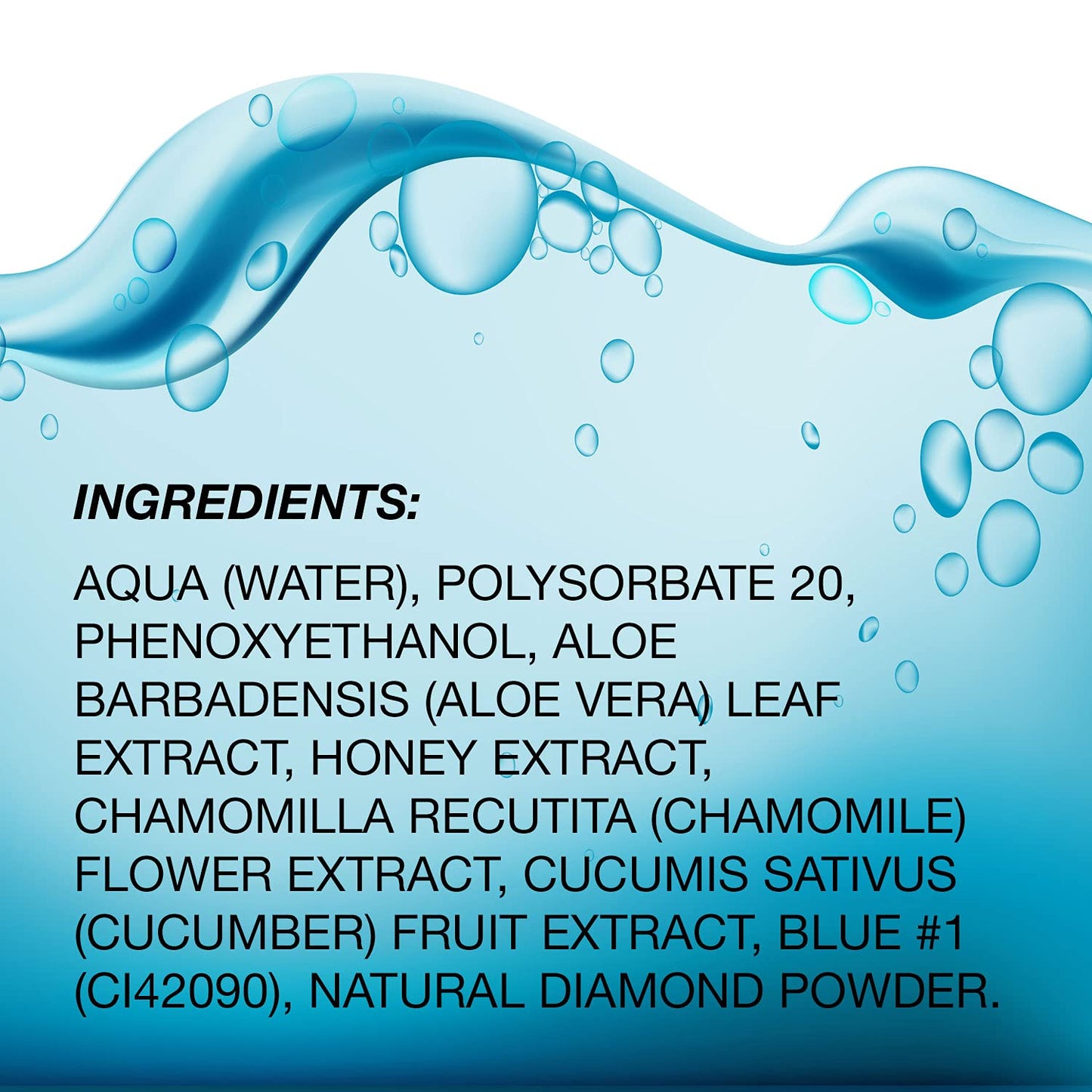 Precious Sapphires Diamond-Infused Pore Refining Tonique | All Natural Toner Gently Removes Makeup & Residue | Chamomile, Honey, & Cucumber Extracts for Soothing Refreshment - 150Ml