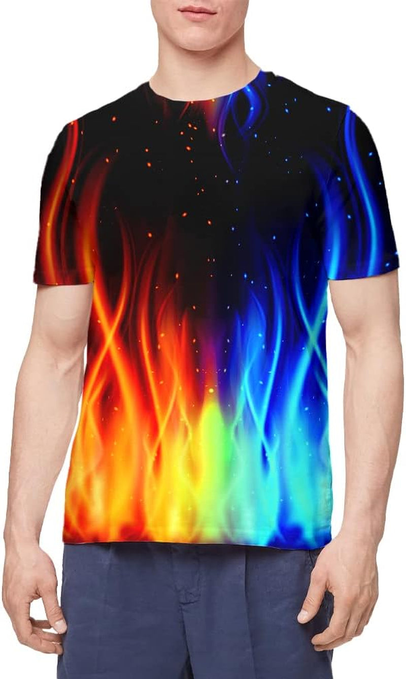 Unisex Stylish 3D Printed Shirts Short Sleeve Graphic T-Shirts Tops Tees for Men and Women