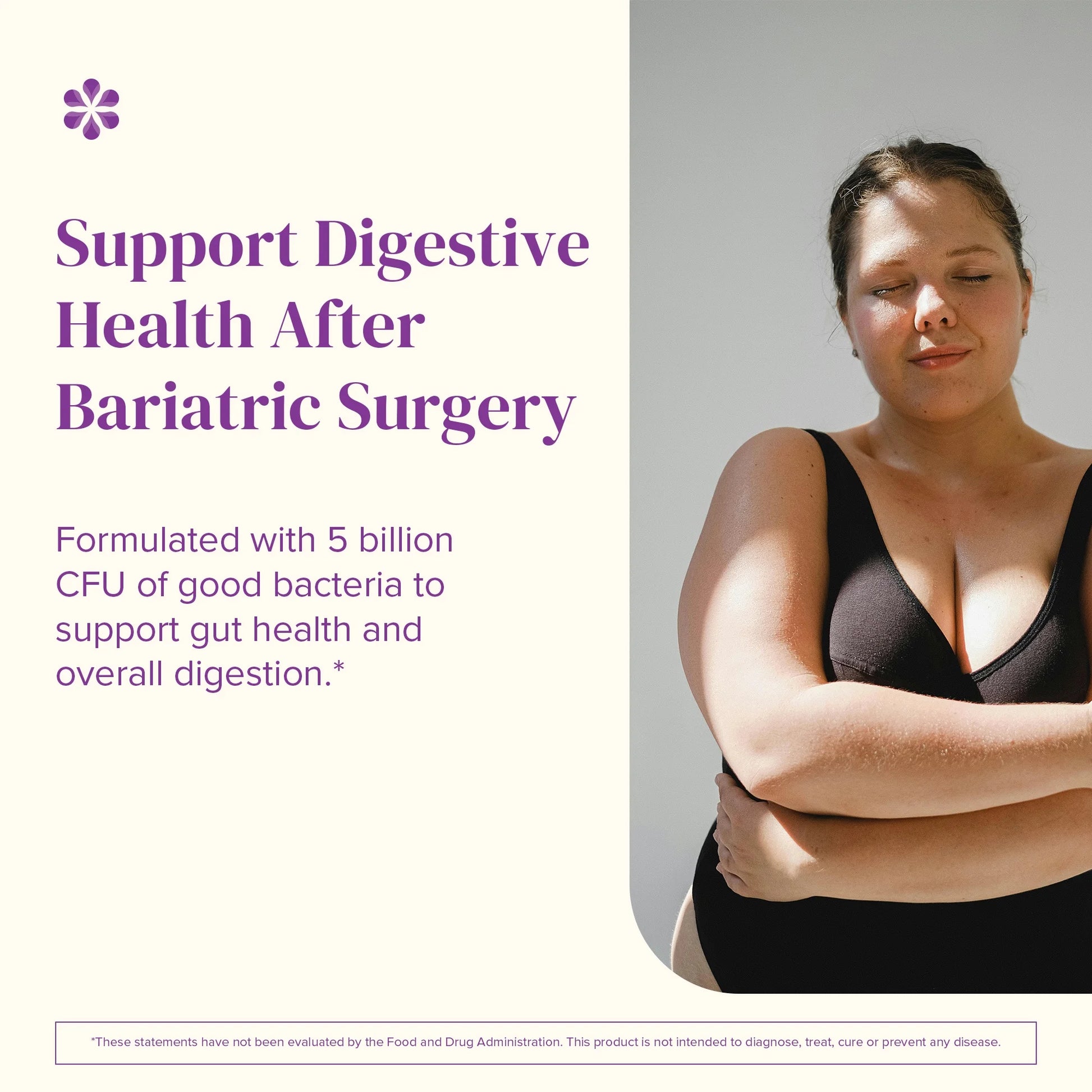 Bariatric Probiotics for Digestive Health Support, 60 Fast-Dissolving Tablets, Post Weight Loss Surgery Patients, Cherry Flavored Dietary Supplements