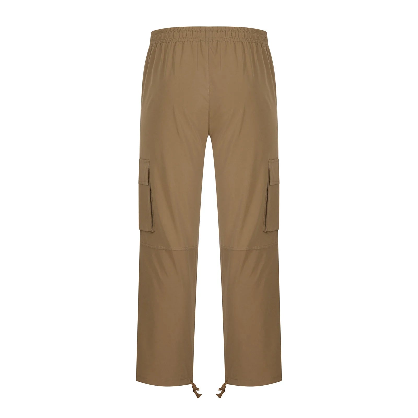 Trousers Full Length Pants for Men Solid 2025 Casual Multiple Pockets Outdoor Straight Type Fitness Pants Cargo Pants Trousers Gray