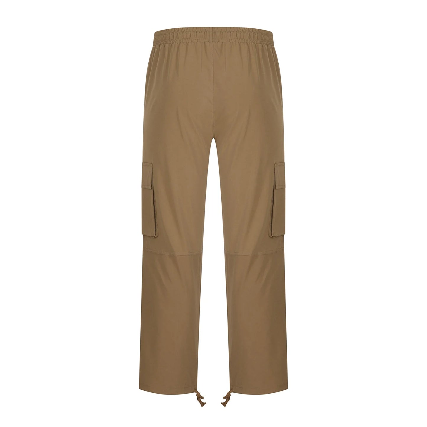 Trousers Full Length Pants for Men Solid 2025 Casual Multiple Pockets Outdoor Straight Type Fitness Pants Cargo Pants Trousers Gray