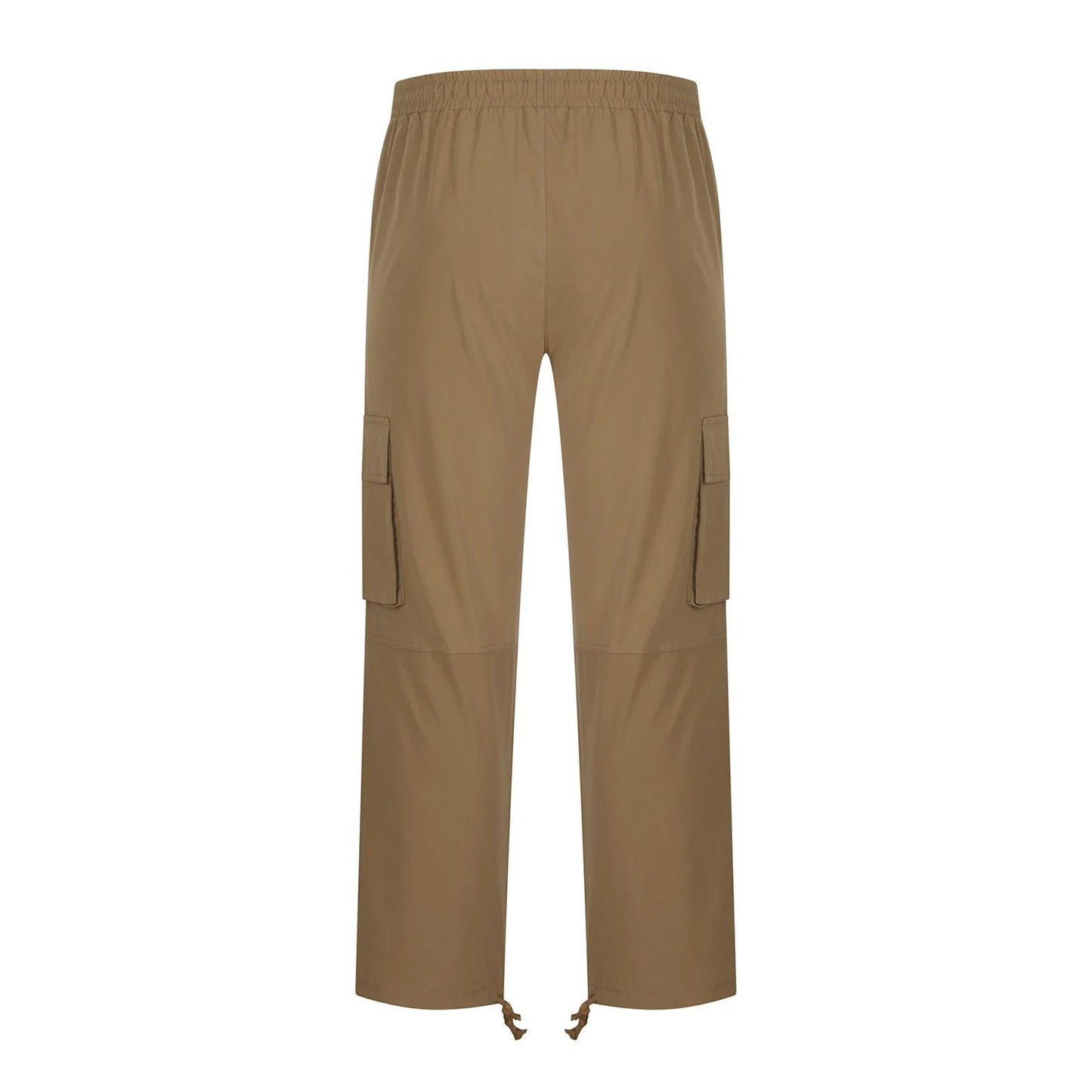 Trousers Full Length Pants for Men Solid 2025 Casual Multiple Pockets Outdoor Straight Type Fitness Pants Cargo Pants Trousers Gray