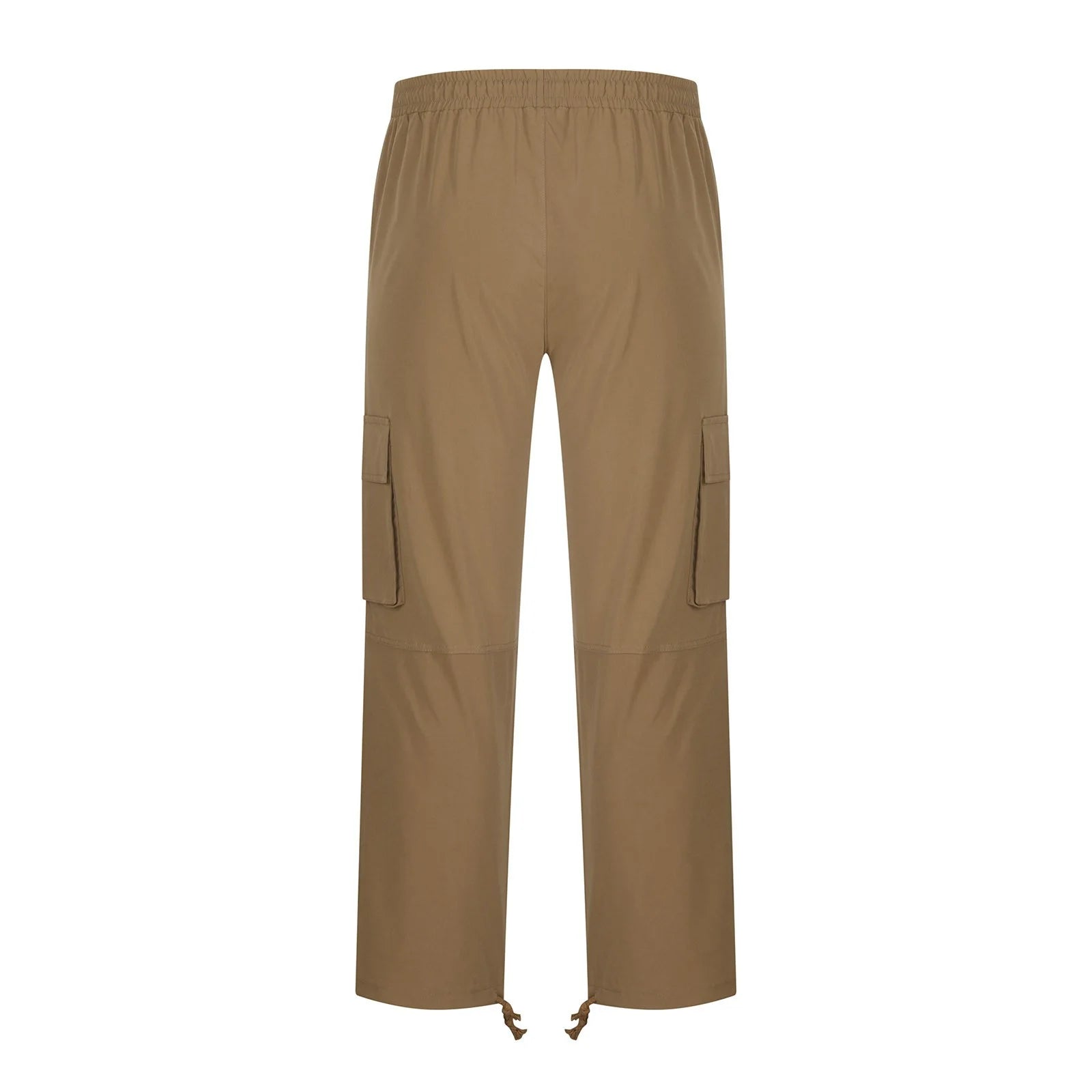 Trousers Full Length Pants for Men Solid 2025 Casual Multiple Pockets Outdoor Straight Type Fitness Pants Cargo Pants Trousers Gray