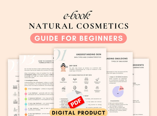 Natural Cosmetics E-Book: DIY Skincare Guide for Beginners (PDF)