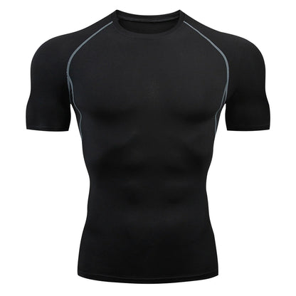 Athletic Workout Shirts for Men, Mens Summer Leisure Sports T Shirt Fashion Lapel 3D Gradient Short Sleeved round Neck T Shirt Men Compression Shirt Men, Mens Shirts Dark Gray M