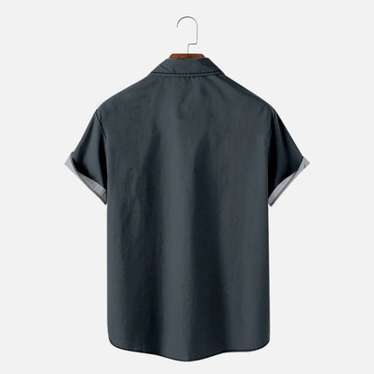 Oversized T Shirts for Men Men'S Summer Trendy Hawaiian Style Short Sleeve Casual Shirts Mens Shirts T Shirts for Men Fashion Mens Shirts Navy,L