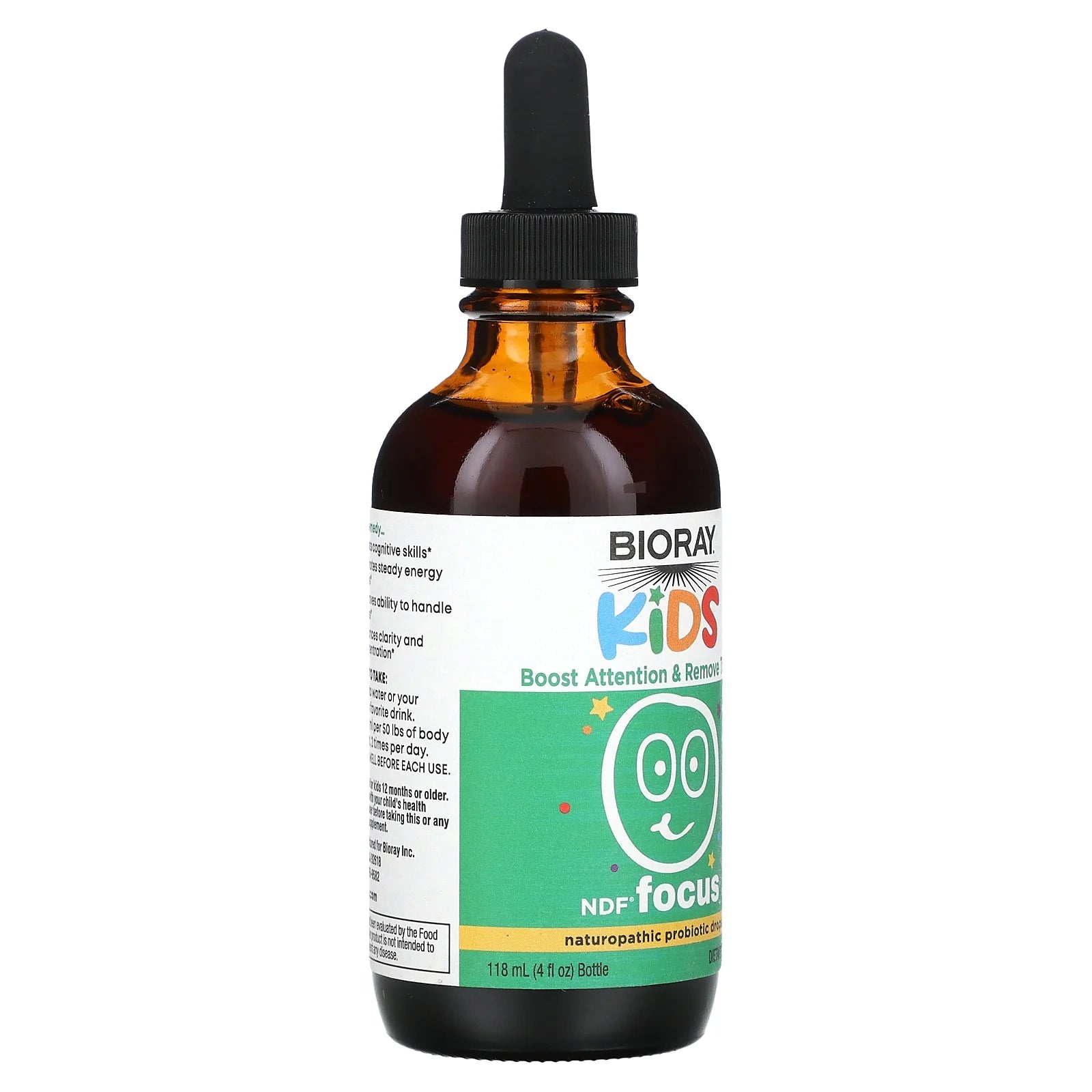 Kids, NDF Focus, Citrus, 4 Fl Oz (118 Ml)