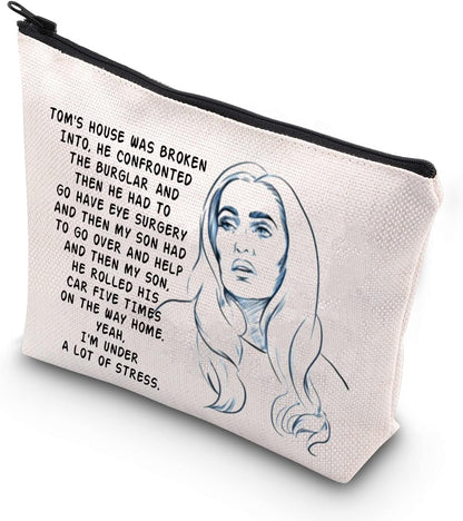 TOM'S HOUSE Women'S Reality TV Show Lover Gift Zipper Pouch Makeup Bag