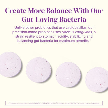 Bariatric Probiotics for Digestive Health Support, 60 Fast-Dissolving Tablets, Post Weight Loss Surgery Patients, Cherry Flavored Dietary Supplements