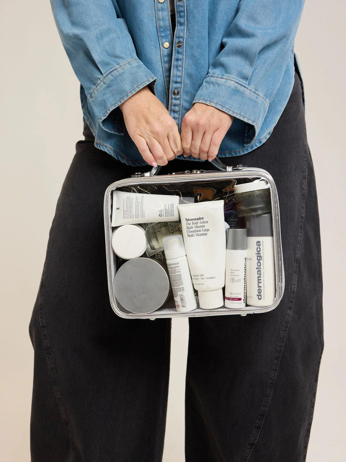 Large Clear Cosmetics Case