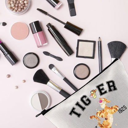 Animal Gift Cartoon Fans Gift Cartoon Love Gift Tiger St Patricks Day Zipper Pouch Makeup Bag (TIGGER)