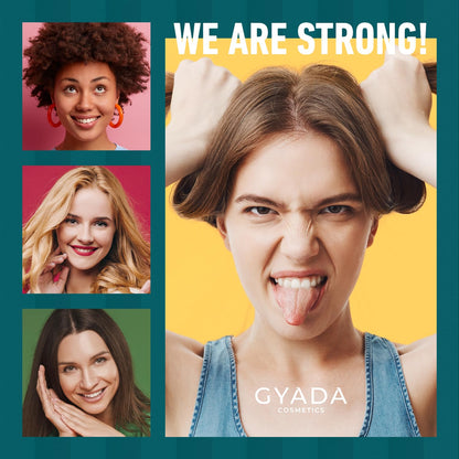 GYADA Strengthening and Repairing Hair Gel with Spirulina - Defines Curly Hair & Straight Hair - Prevents Breakage and Dehydration - Vegan & Green Formula - Cruelty Free - 5.07 Fl Oz