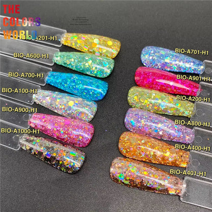 TCT-867 Organic Biodegradable for Cosmetics Non-Toxic Chunky Glitter Nail Art Makeup Body and Hair Crafts Face and Body Painting
