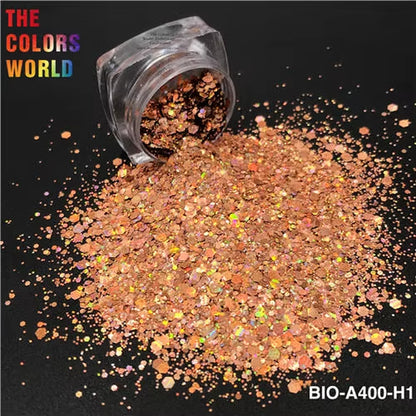 TCT-867 Organic Biodegradable for Cosmetics Non-Toxic Chunky Glitter Nail Art Makeup Body and Hair Crafts Face and Body Painting