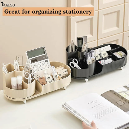 Makeup Organizer, Rotating Makeup Organizer for Vanity with Brush Holder, Cosmetic Organizer, Large Spinning Makeup Skincare Organizer for Perfume Jewellry Lipstick, Black