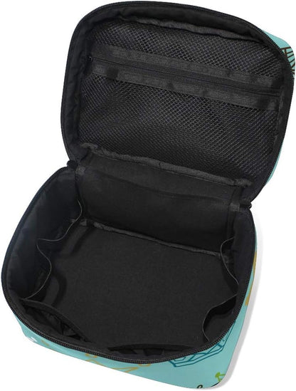 Makeup Train Cases Crowns Travel Cosmetic Bag Portable Artist Storage Bag Organizer for Womens