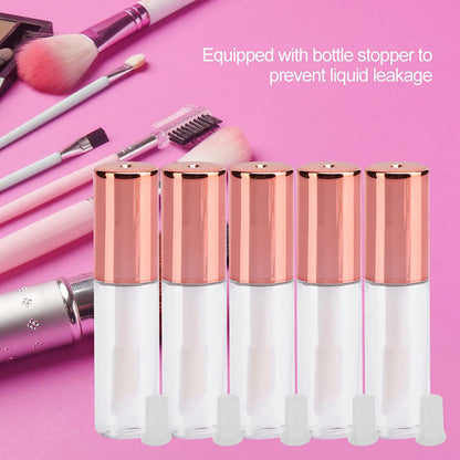 10Pcs Empty Lip Gloss Tubes Containers , Lip Gloss Tubes , Empty Lip Gloss Tubes , Clear Mini Refillable Lip Balm Bottles and Transfer Pipettes for Lip Samples Travel Split Charging Personally Constructed Makeup