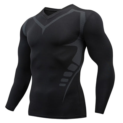 Athletic Workout Shirts for Men, Mens Fitness Long Sleeve Running Sports T Shirt Men Muscle Athletic Gym Compression Clothes Compression Shirt Men, Mens Shirts Silver XXL