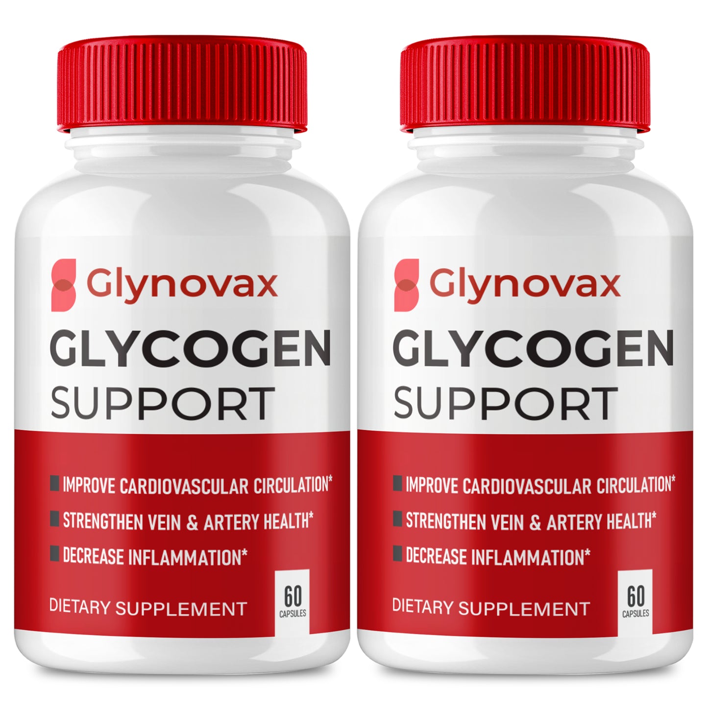 Glynovax Glycogen Support Formula Pills Dietary Supplements 120 Capsules 2 Pack