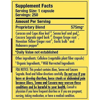 ’S Intestinal Formula #1 Promotes Regular & Complete Bowel Movements,Improved Elimination, Better Digestion,Herbal Dietary Supplements - 90 Capsules