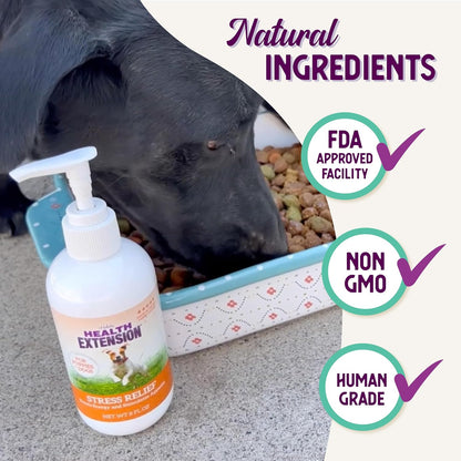Stress Relief Supplement for Dogs, 8Oz - Appetite & Energy Boost, Prevents Hypoglycemia, Enriched with Vitamin B