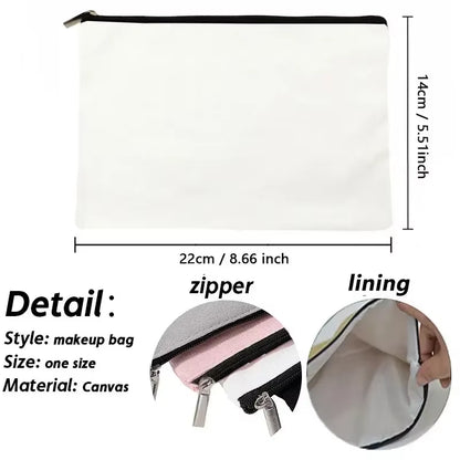 Cartoon Little Prince and Fox Makeup Bag Eco Canvas Women Travel Cosmetic Organizer Toilet Pouch Side Bag for Ladies Cute Purse