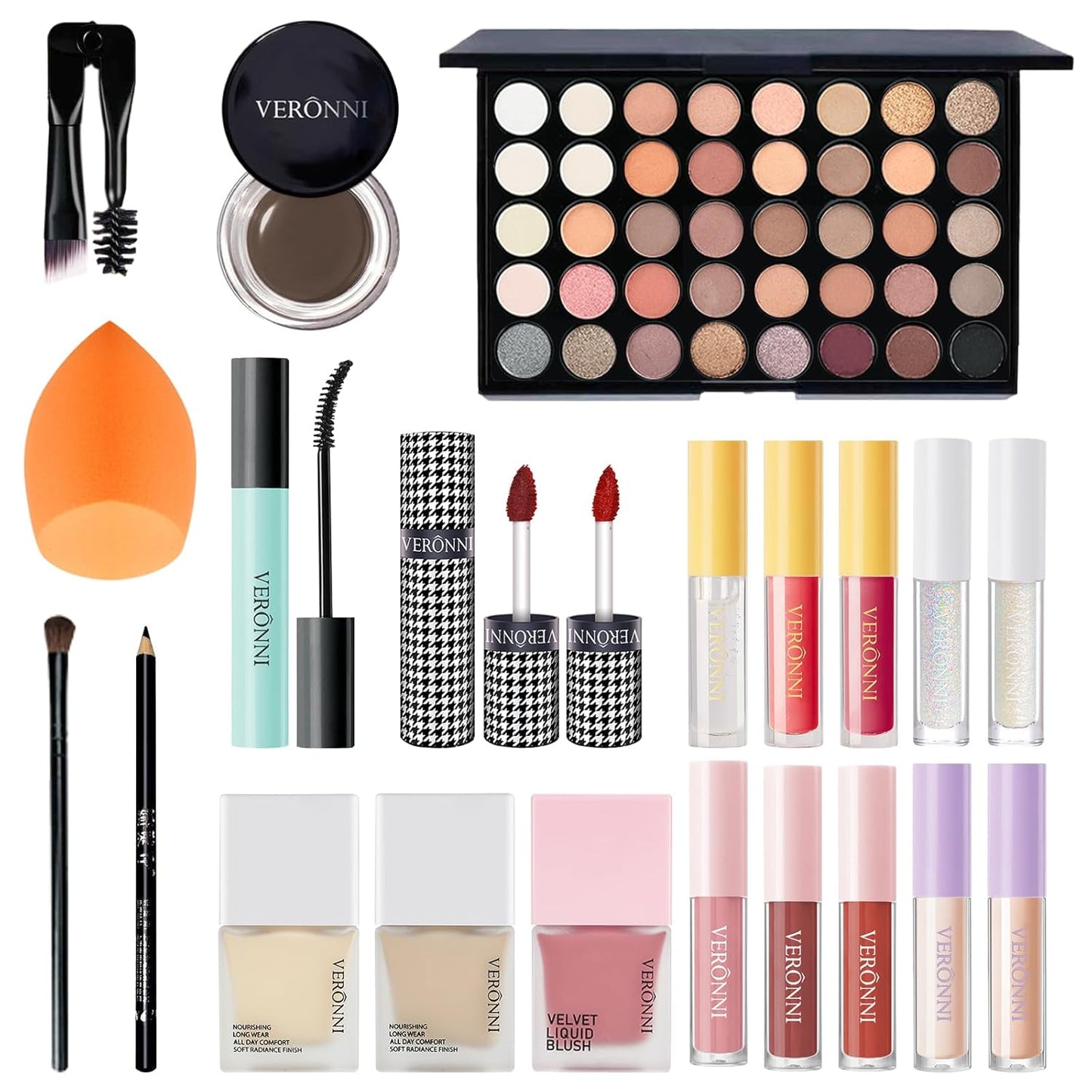 Makeup Set,All in One Makeup Kit for Women Full Kit,Multipurpose Women'S Makeup Sets,Beginners and Professionals Alike,Easy to Carry (Kit 011 (22Pcs))