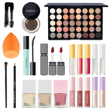 Makeup Set,All in One Makeup Kit for Women Full Kit,Multipurpose Women'S Makeup Sets,Beginners and Professionals Alike,Easy to Carry (Kit 011 (22Pcs))