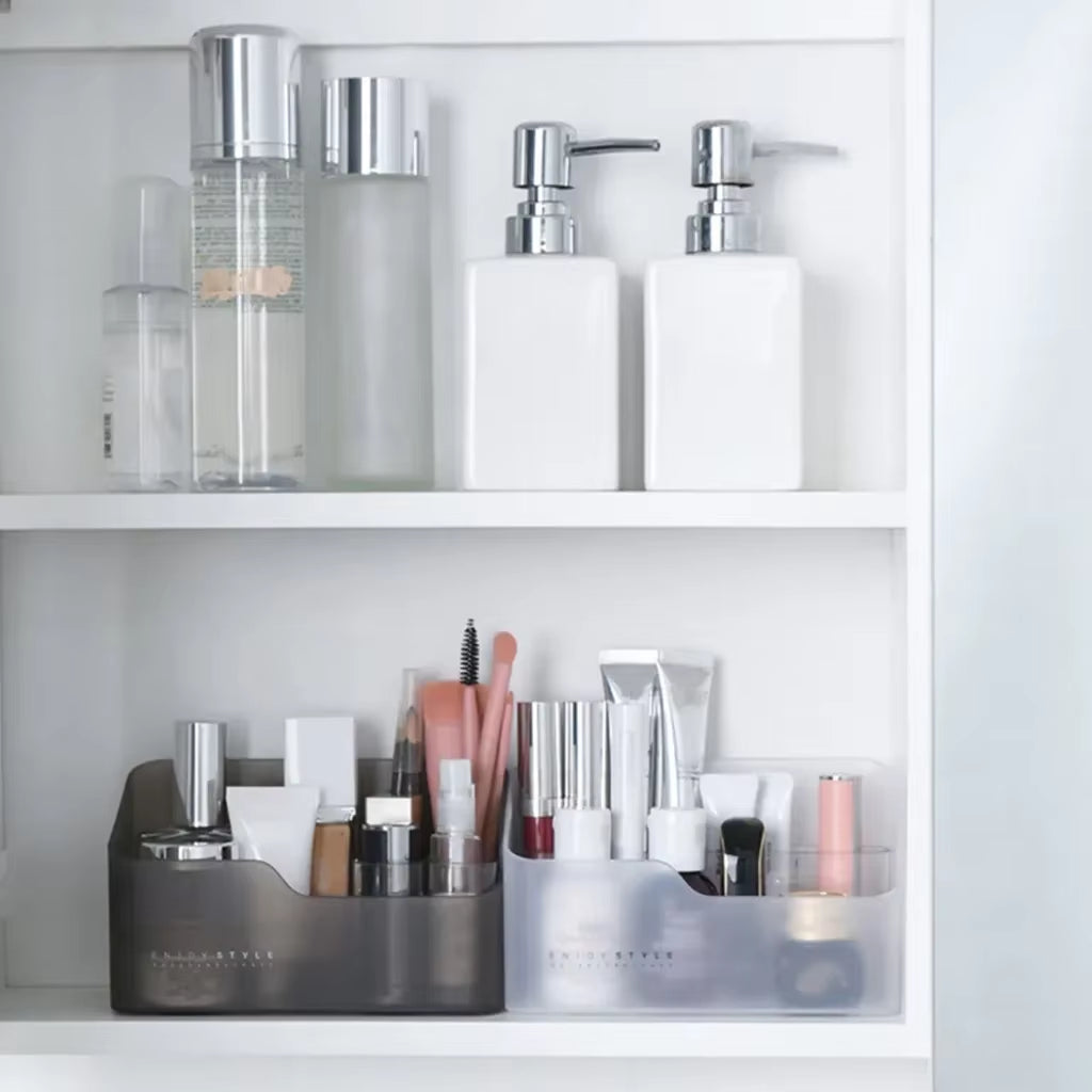 Multi-Functional Skin Care Products Remote Control Cosmetics Jewelry Storage Box Make up Cosmetics Organizer Storage Box