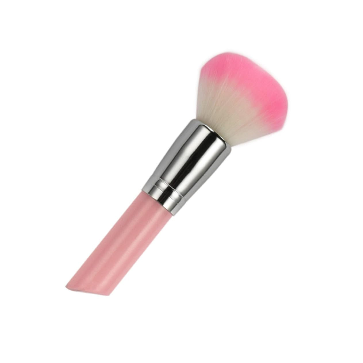 1Pc Portable Makeup Brush Multi-Function Blusher Brush Fluffy Nylon Fiber for Cheek Highlighter