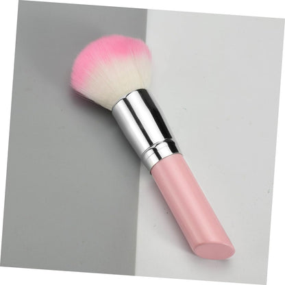 1Pc Portable Makeup Brush Multi-Function Blusher Brush Fluffy Nylon Fiber for Cheek Highlighter