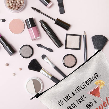 TV Show Fan Cosmetic Makeup Bag TV Show Inspired Gift Cocktail Gift for Women Girls (Cosmopolitan)