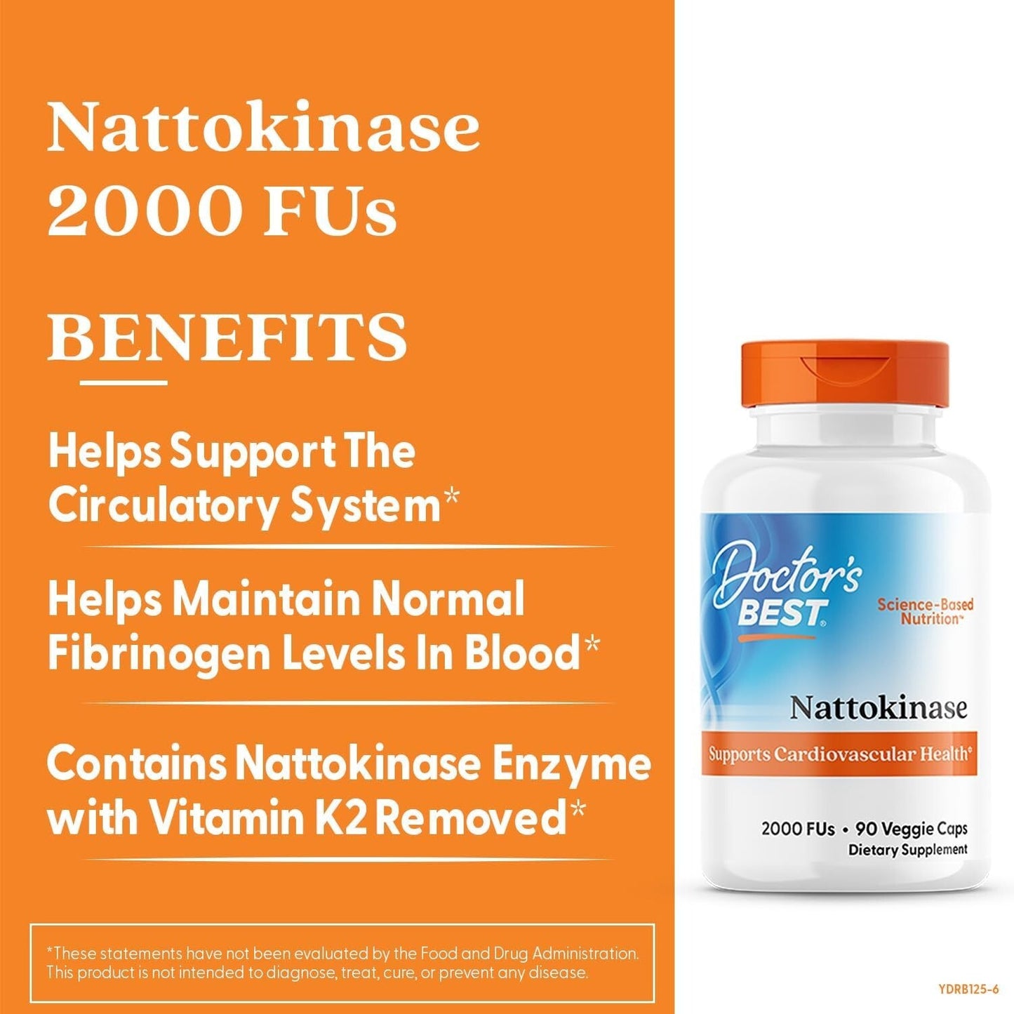 Doctor'S Best Nattokinase, 2,000 Fus, Veggie Caps, Dietary Supplements