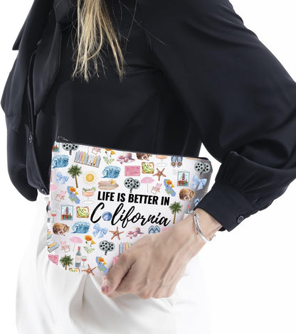 California Vacation Gift California Gift for Women Life Is Better in California Makeup Bag California Souvenirs (Better in California)