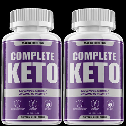 (2 Pack) Complete Keto - Keto Complete Diet Pills Capsules Supplement, Complete Ketogenic Diet for Beginners, Ketones Slim Pills for Energy, Focus - Ketones for Men Women - 120 Capsules