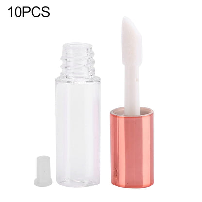 10Pcs Empty Lip Gloss Tubes Containers , Lip Gloss Tubes , Empty Lip Gloss Tubes , Clear Mini Refillable Lip Balm Bottles and Transfer Pipettes for Lip Samples Travel Split Charging Personally Constructed Makeup