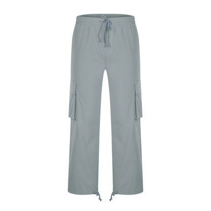 Cargo Pants for Men Relaxed Fit Causal Slim Beach Work Streetwear Khaki Baggy Pants with Zipper Pockets