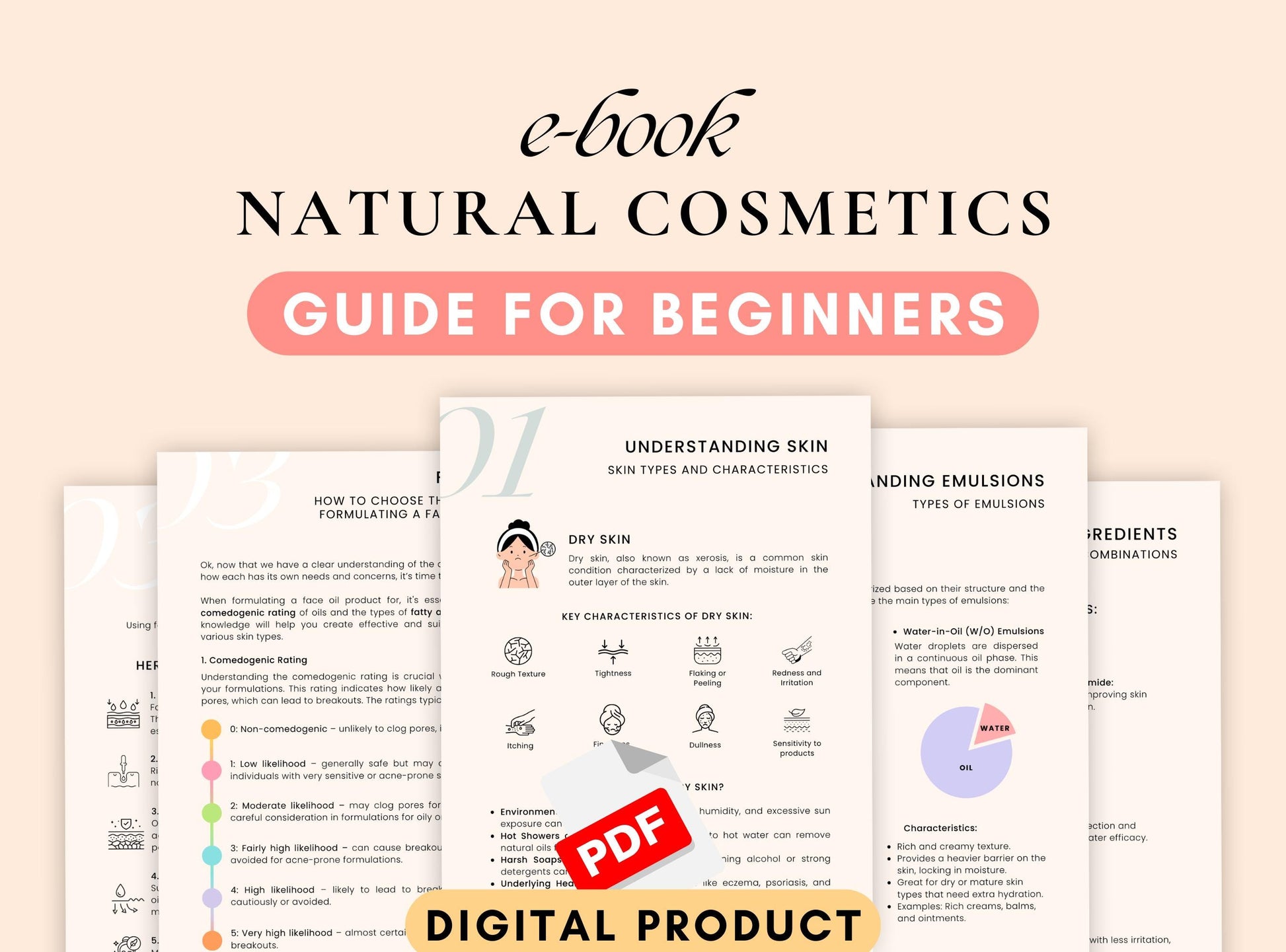 Natural Cosmetics E-Book: DIY Skincare Guide for Beginners (PDF)